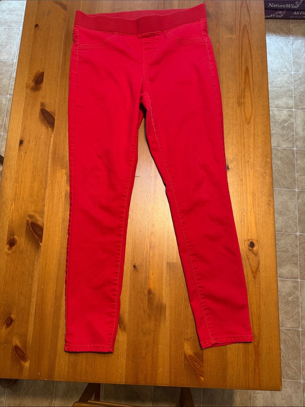 No Boundaries Bright Red Stretch Jeggings